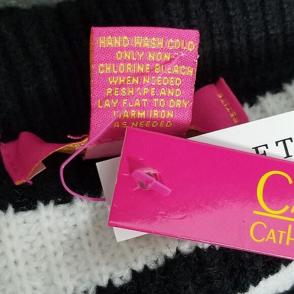 Catherine Malandrino Striped Knit Sweater Size Petite Medium New With Tag - Picture 9 of 10